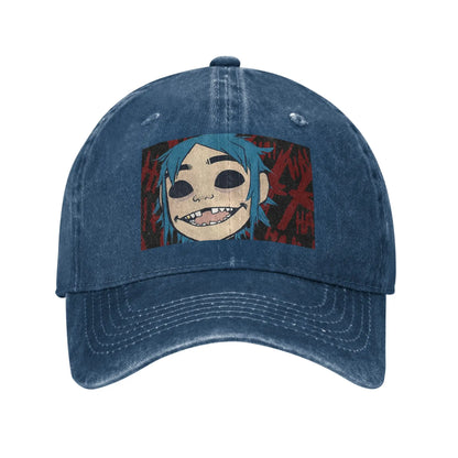 Feel Good Gorillaz Virtual Band Denim Fabric Cap