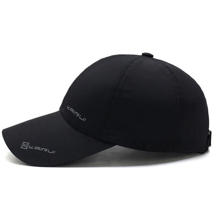 Solid Sports Baseball Cap, Sun Protection Quick Drying