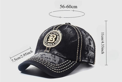 Retro Hat Baseball Cap Embroidery Letter Baseball Cap Fashion Couple Shade Sunscreen Versatile