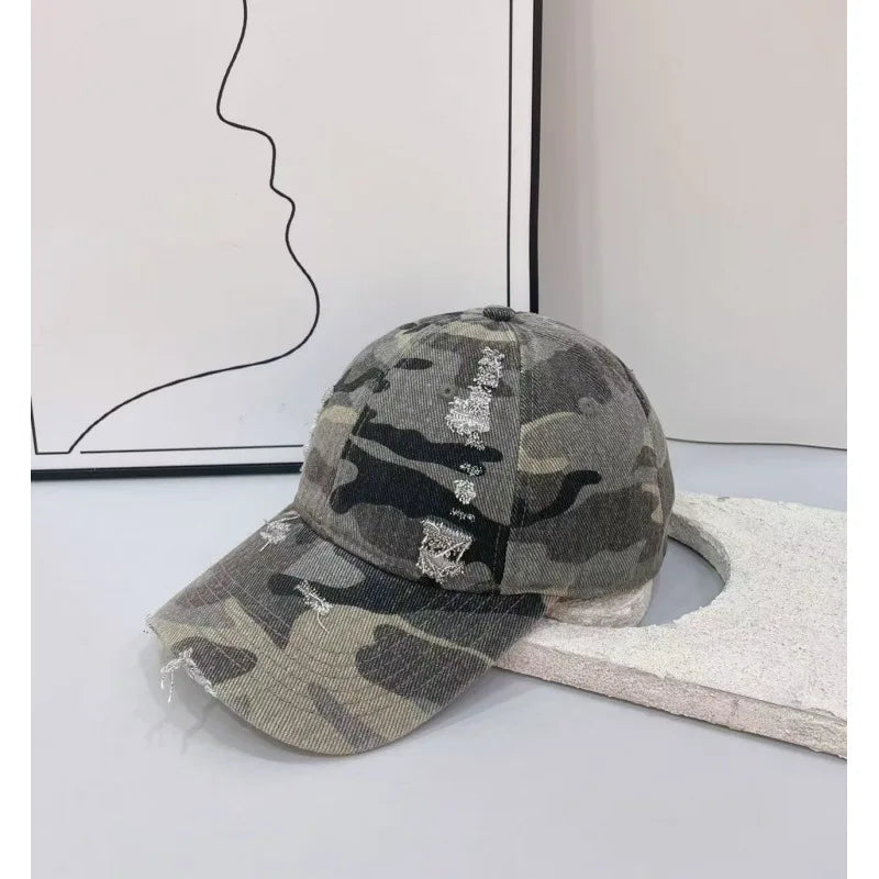 Unisex Trendy Camo Baseball Cap Vintage