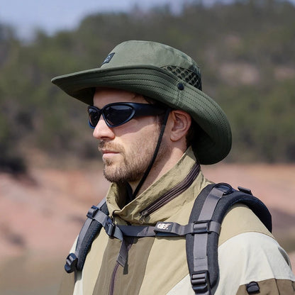Summer Men's Breathable FIsherman Hat Outdoor Fishing Travel Cap Male Climbing Bucket Hats For Men