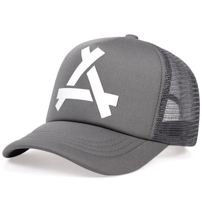 Unisex A- Letter Printing Baseball Net Caps Hip Hop Cap Spring and Summer