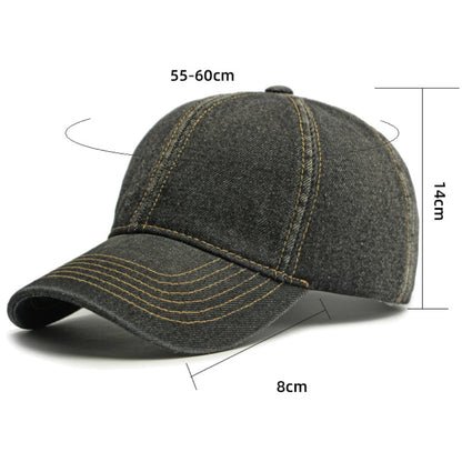 Spring Summer Denim Caps For Men Women 6 Panels Snapback Cap