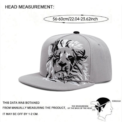 2025 New Lion Eagle Embroidered Fashion Men's Street Hip Hop Hat