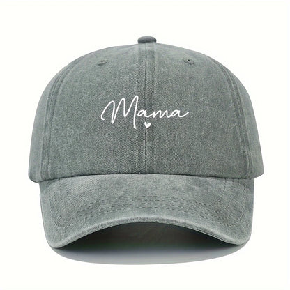Mom Loves Patterned Printed Baseball Caps, Retro and Fashionable Women's