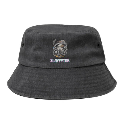 Unisex Distressed Cotton Bucket Hats
