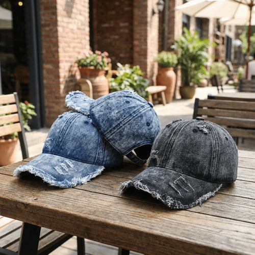 Fashion Vintage Washed Denim Baseball Cap