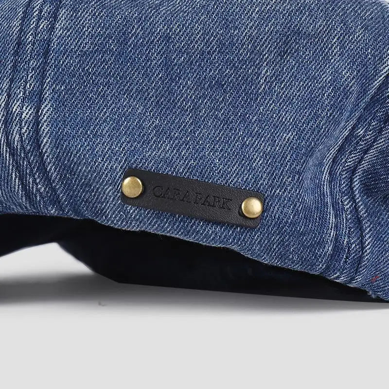 Cotton Denim Beret Hat Men Women Fashion Autumn Vintage Newsboy