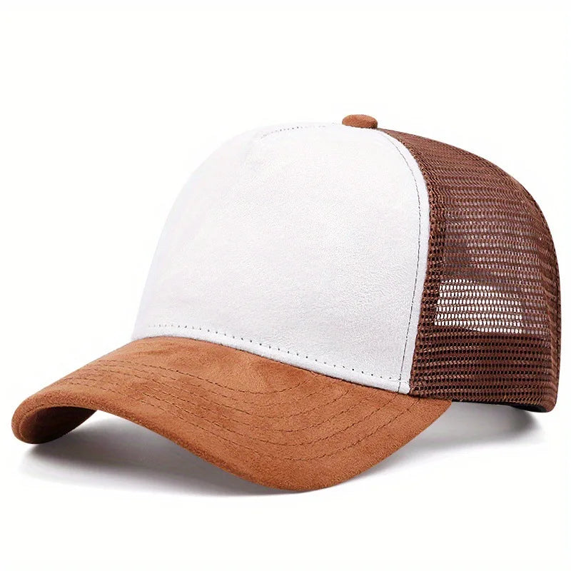 New Summer Mesh Baseball Cap Women Men Letter Patch Snapback Hat