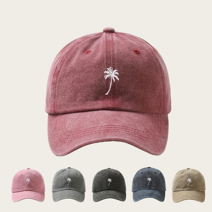1pc Rerto Washed Embroidery Baseball Caps for Women