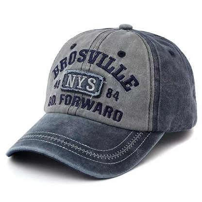 Retro Letter Embroidery Baseball Caps Men Women Washed Cotton Casual Hat Hip Hop Streetwear Sun Hats Y2k Hat