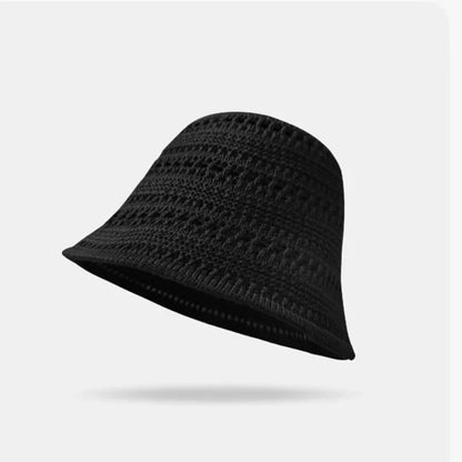 Bucket Hats Woman Summer Hollow Out Thin Sun Protection Hat