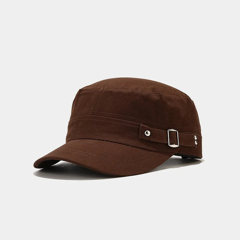 Men Vintage Army Denim Baseball Cap Cotton Cadet Hat