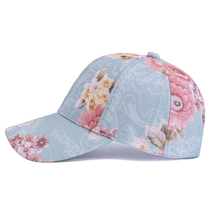 Style Women's Flower Pattern Baseball Cap