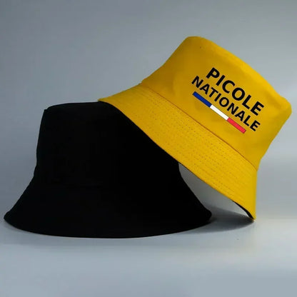 Summer Picole Nationale Bob Man Reversible Bucket Hat Women Cotton Fisherman Cap