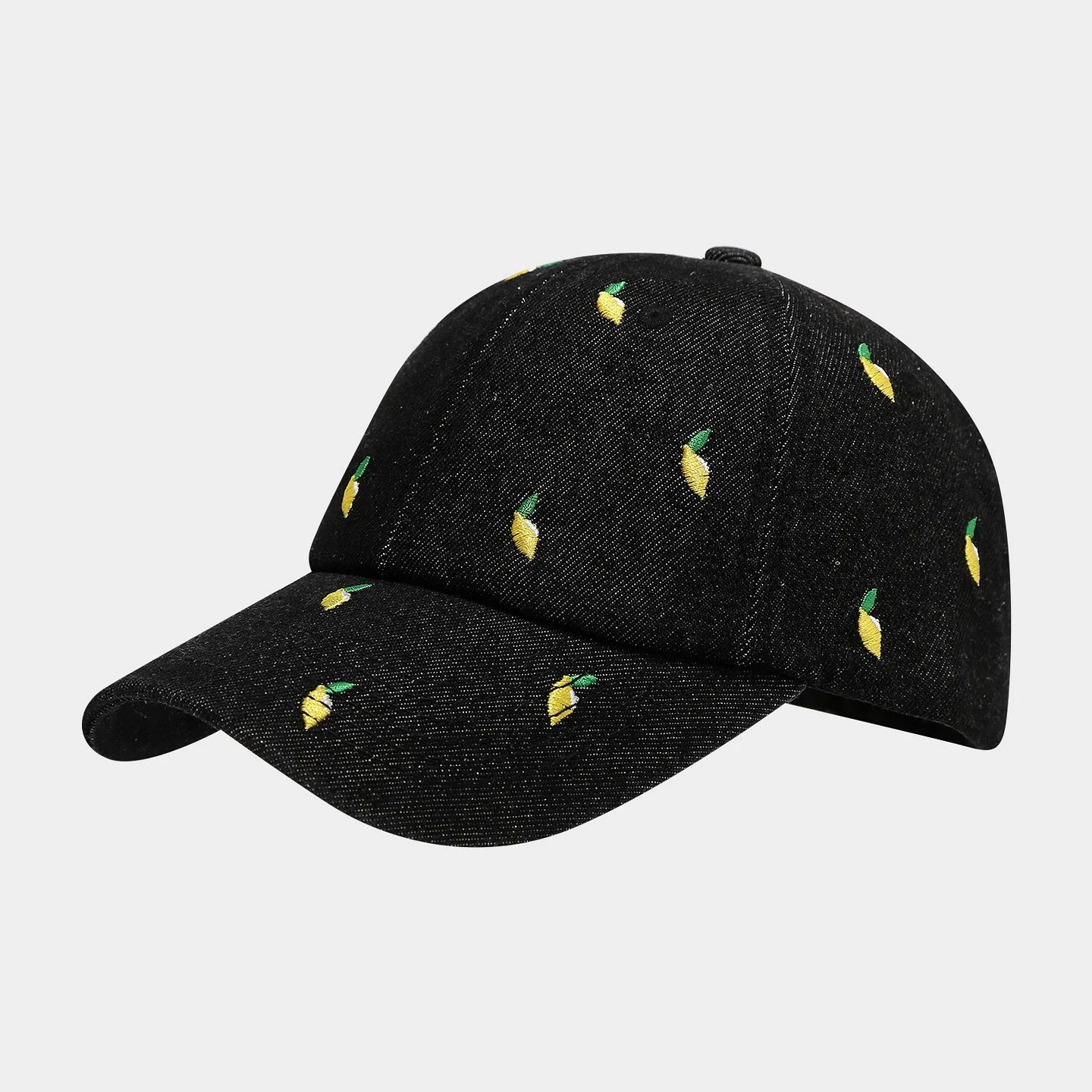 Lemon Summer Blue Denim Baseball Caps