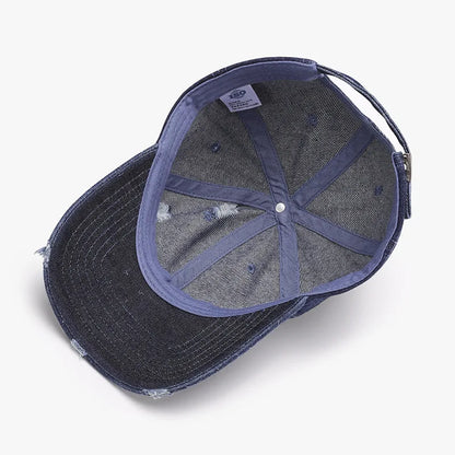 Outdoor Distressed Personalized Street Style Versatile Plain Baseball Cap