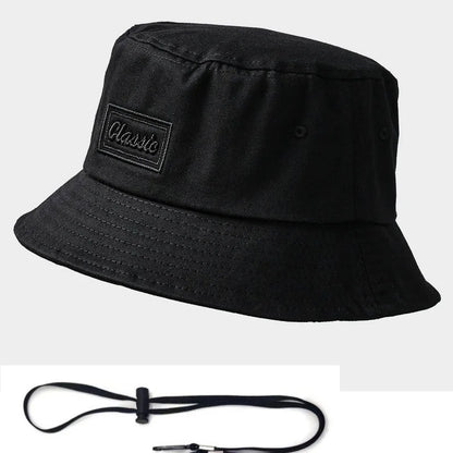 Oversize Big Head Cotton Bucket Hat Fisherman Fishing Plus Size Sun Cap Kids Boys Girls