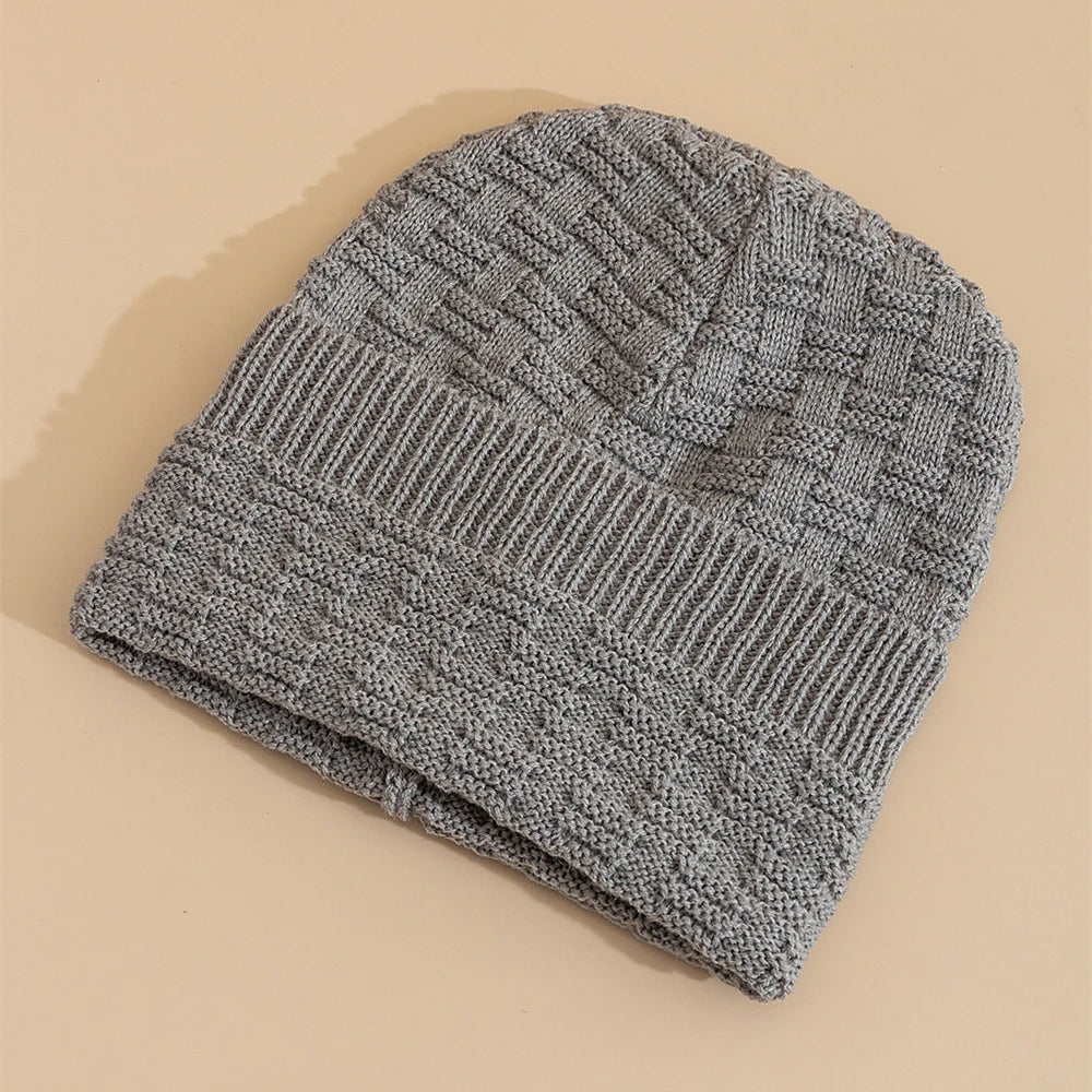 Unisex Slouchy Winter Hat Long Size Knitted Hat Casual Beanies For Men & Women