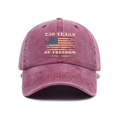 US 250th Anniversary Cap Washed Print Cap