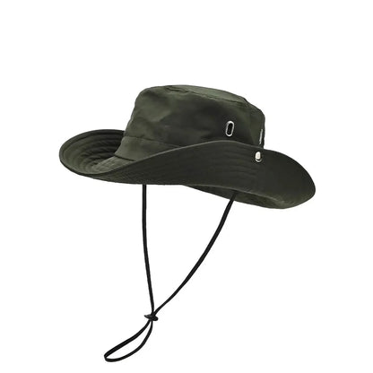 Men Silver Porosity Of Quick Drying Material Bucket Hats