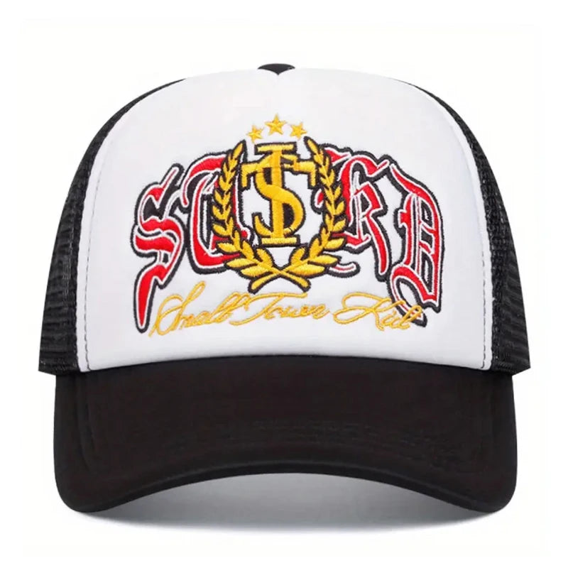 HipHop Hat ST Mai Sui Embroidery Street Skateboarding Hat Outdoor Baseball Hat