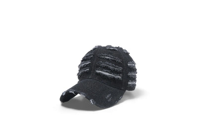 Retro Washed Distressed Baseball Cap Women