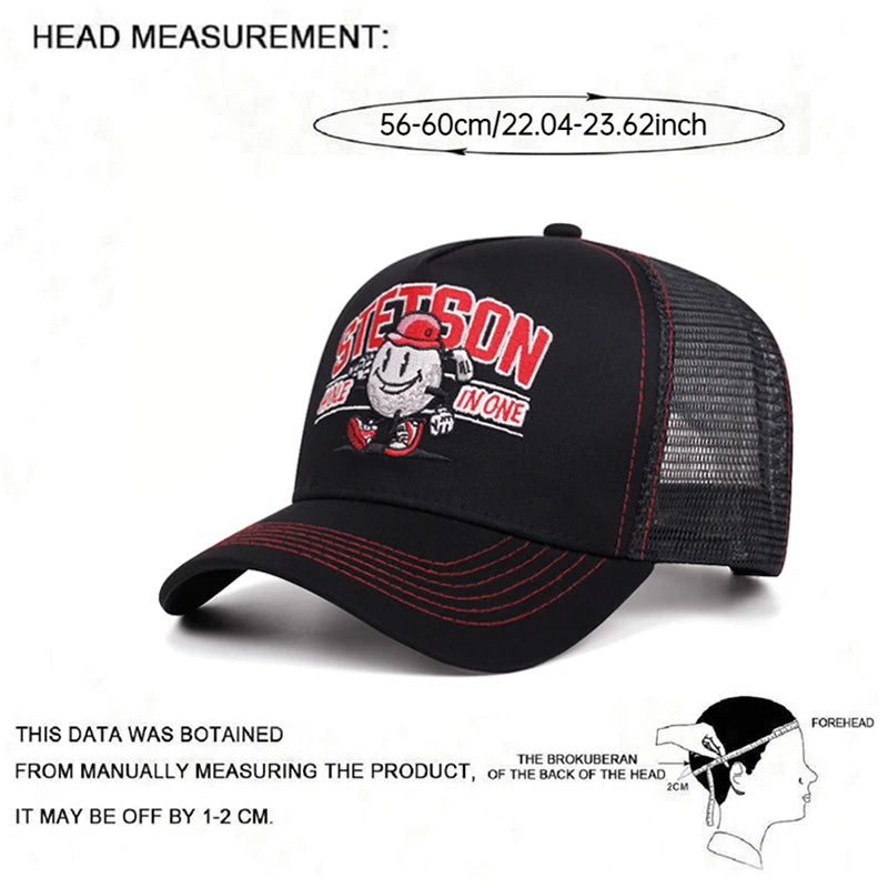 Creative New Baseball Hat Stetson Snowman Embroidery Street Hip Hop