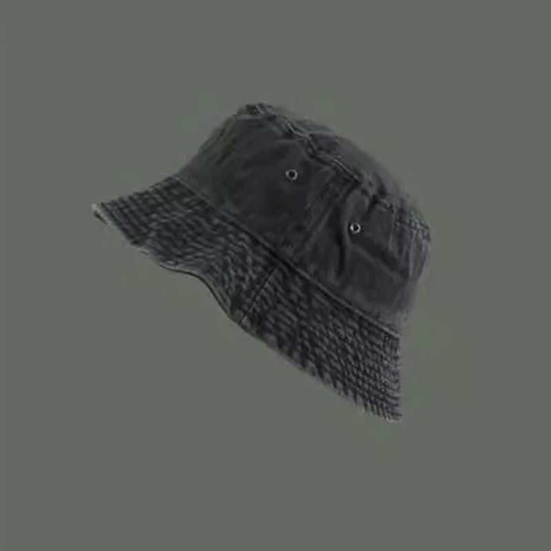 Bucket Hat Retro Washed Denim Fisherman Hat