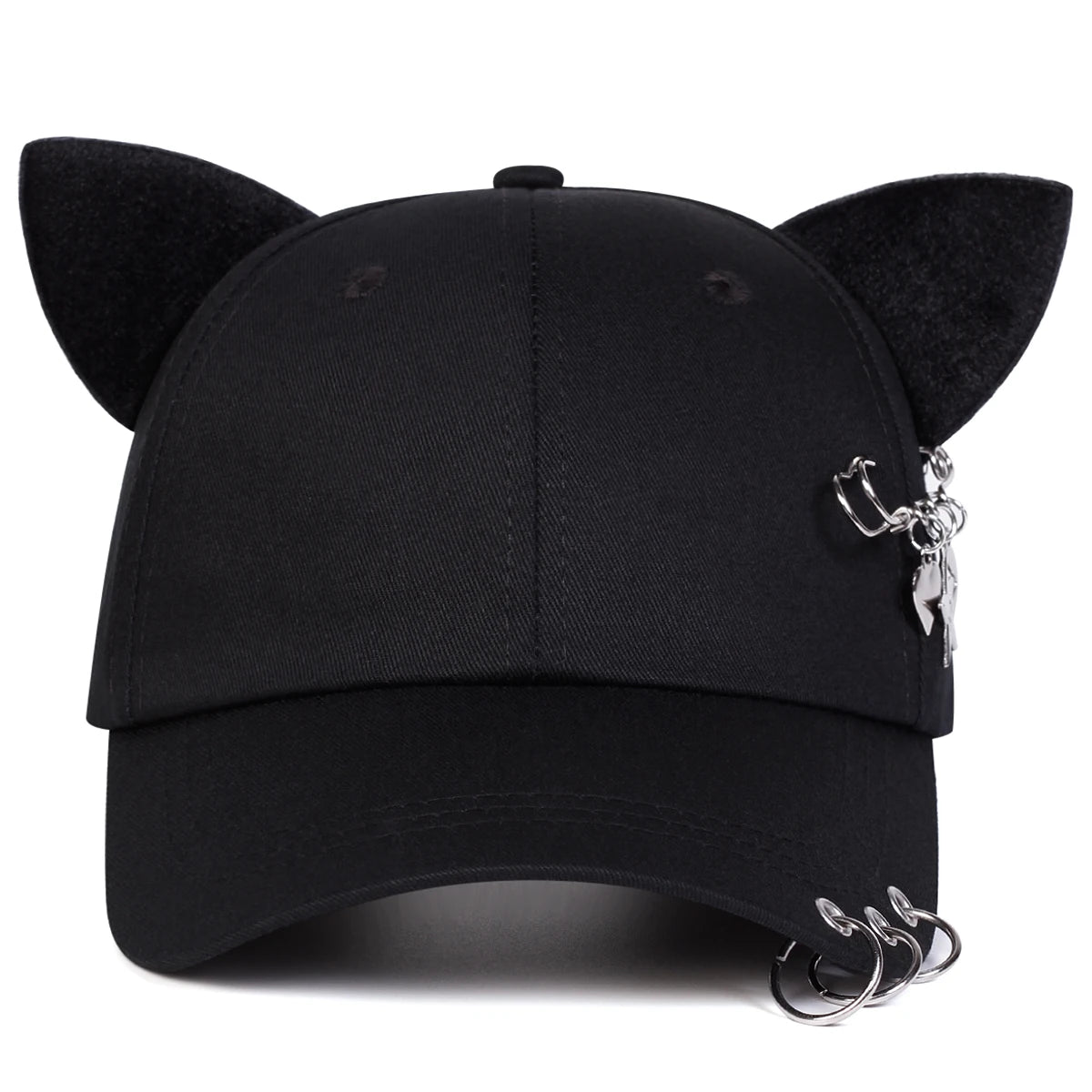 Unisex Cat Ear Pin Love Baseball Caps Spring Autumn