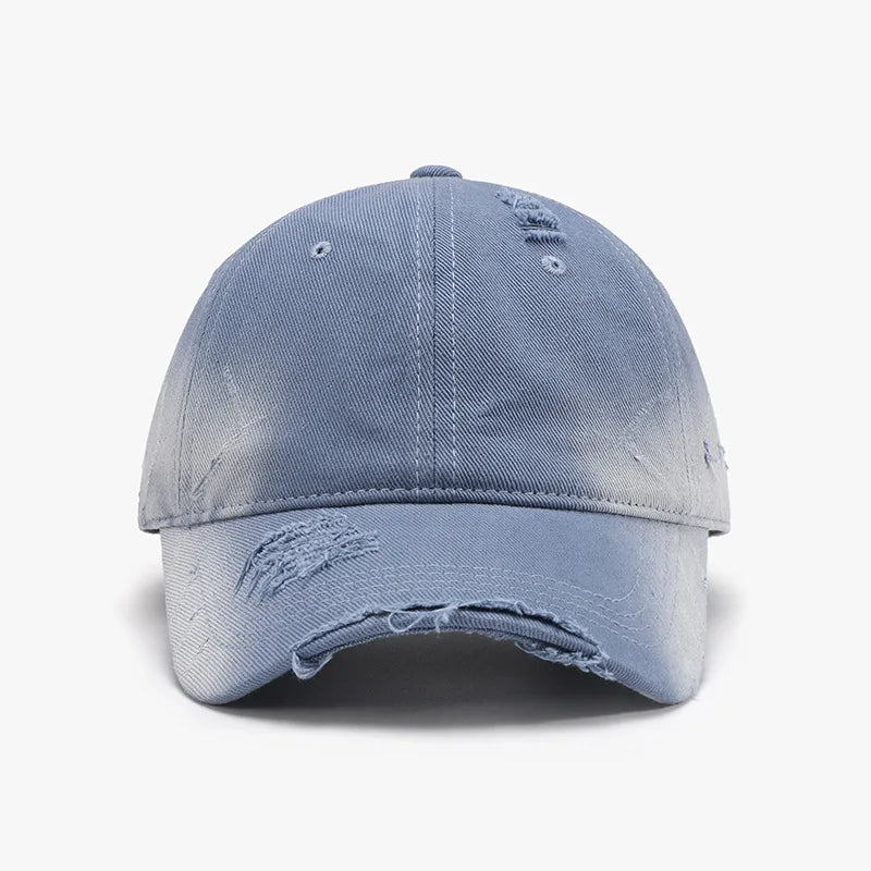Personalized Washed Soft Crown Tie Dye Ripped Baseball Cap