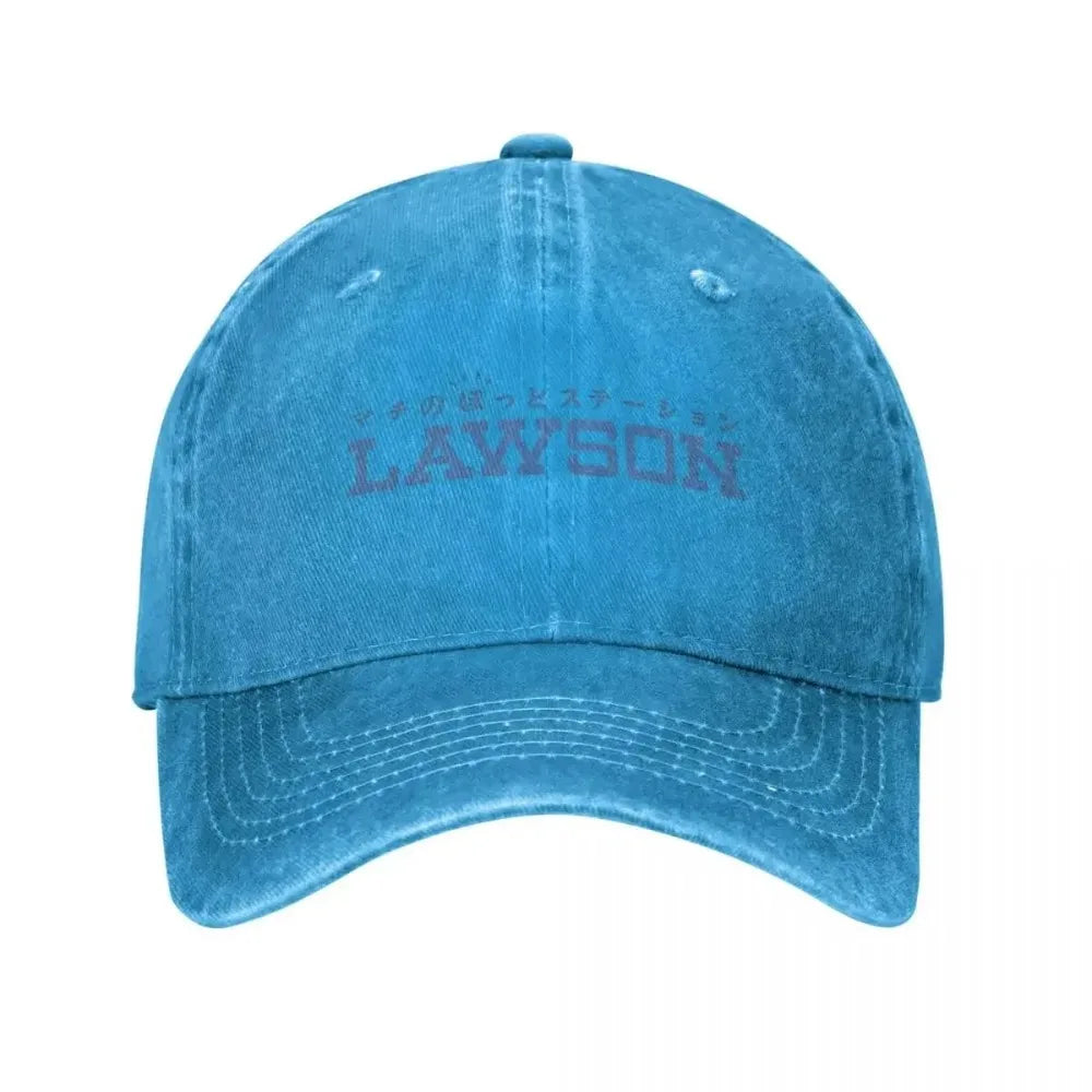 Lawson Convenience Store Japan Baseball Caps Washed Denim Hats Outdoor