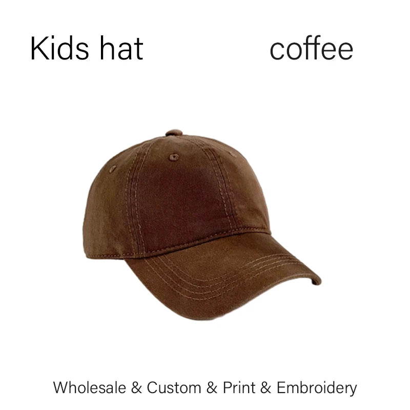 Kids Custom Hat Logo Embroidery Baseball Cap