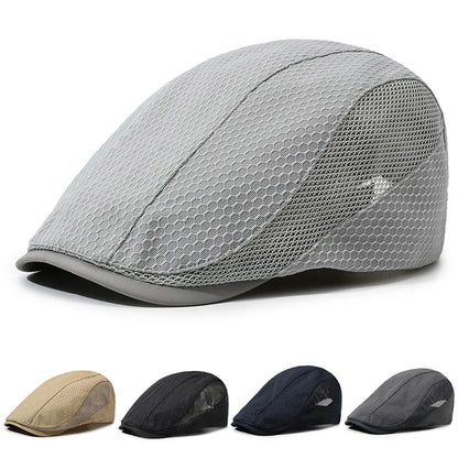 Summer Mesh Breathable Newsboy Caps
