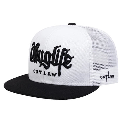 New Baseball Hat Riot LIFE Embroidered Hip Hop Hat Daily Commuting Decoration Hat Unisex Flat Edge Hat