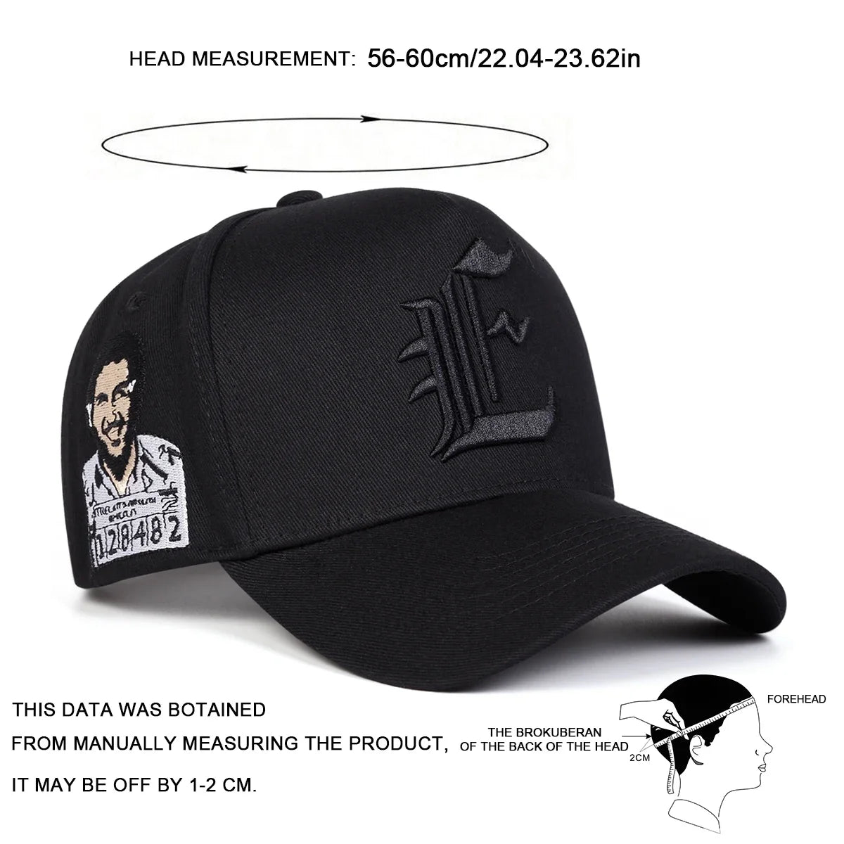 Unisex E Embroidery Baseball Caps Spring Autumn Outdoor