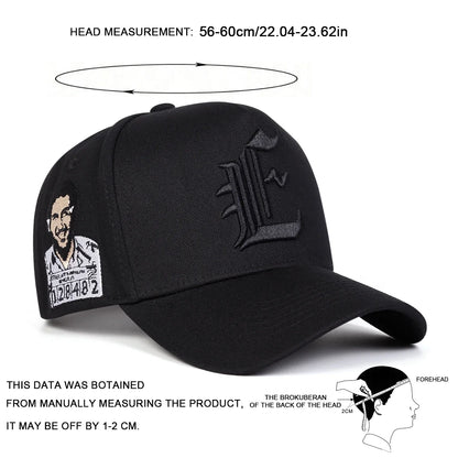 Unisex E Embroidery Baseball Caps Spring Autumn Outdoor