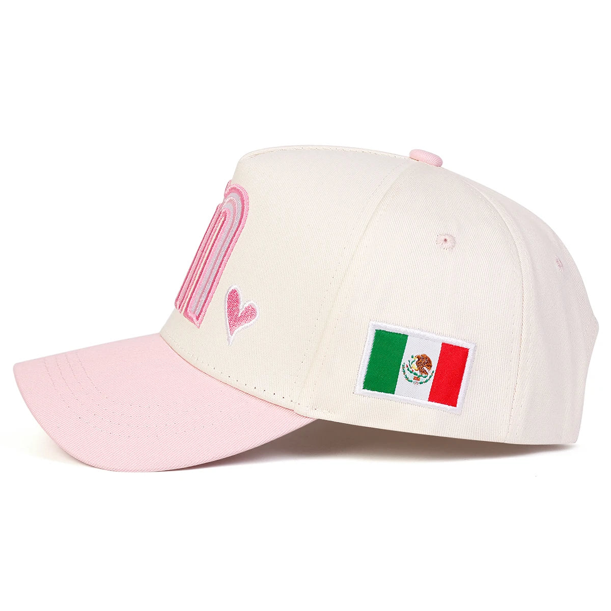 Unisex M Love Heart Embroidery Baseball Caps Spring Autumn