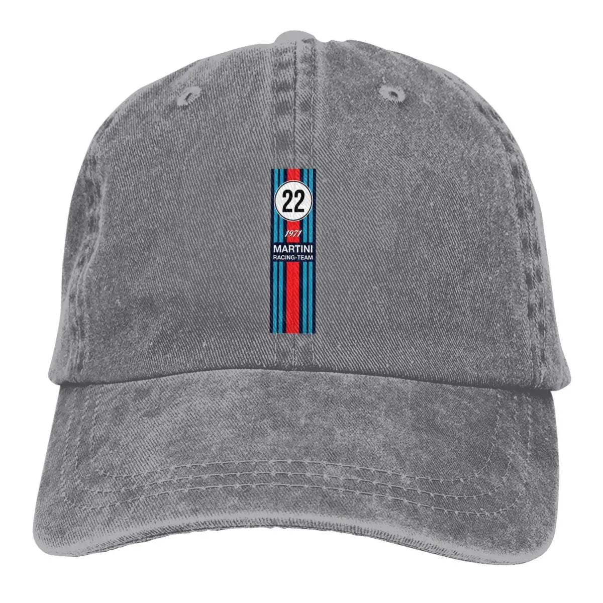 Washed Men's Baseball Cap Racing Team Trucker Snapback Caps Dad Hat Martini Racing Golf Hats
