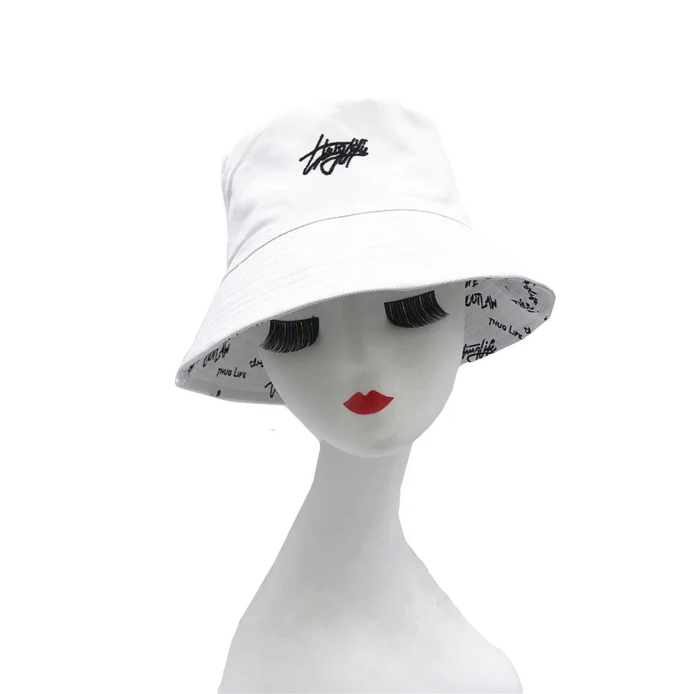 Double-sided Bucket Hat for Men Women Summer Unisex Fashion Cap