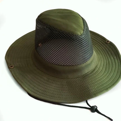 New Fishing Caps Men's Outdoor Hat Knight Cap Wide Straw Hat
