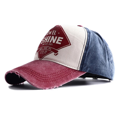 High Quality Vintage Letter Print Baseball Cap Men Women