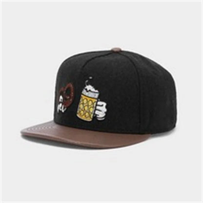 Dollar Sign Leather Baseball Cap Men Women