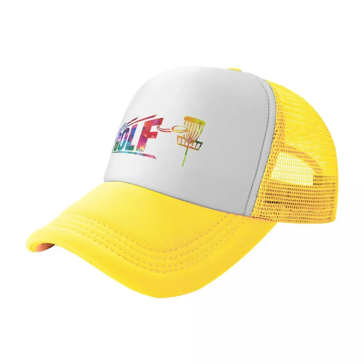 New Disc Golf Bigger Watercolor Baseball Cap