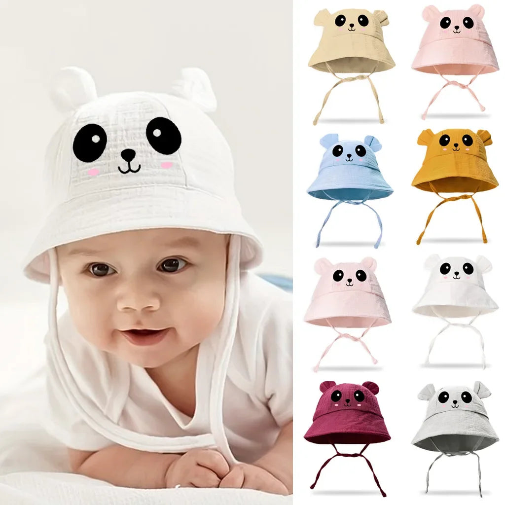 Cute Baby Bear Hat For Boys And Girls Breathable Beach Hat