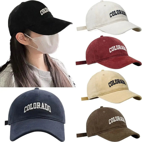 New Embroidered Letter Baseball Hat Sun Protection Adjustable