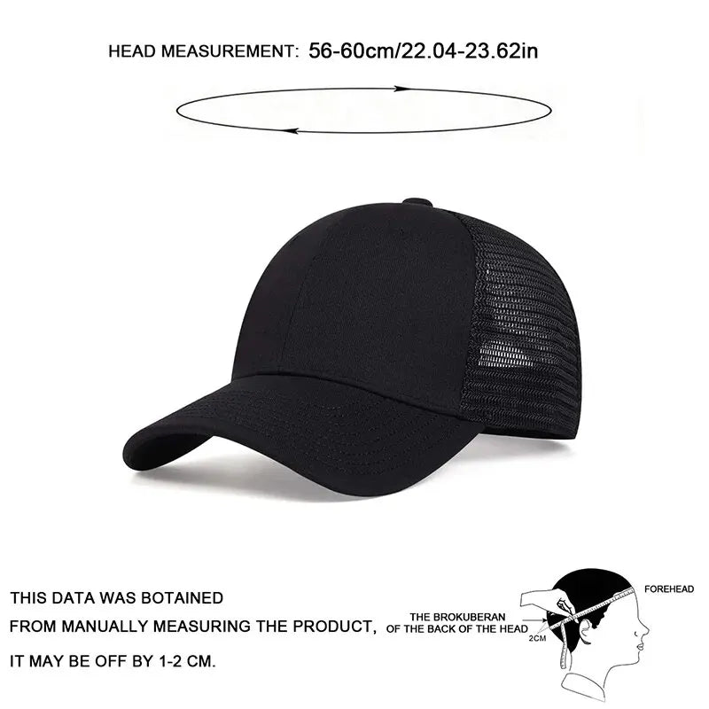 Unisex 8 Lines On The Brim Of The Hat Baseball Net Caps