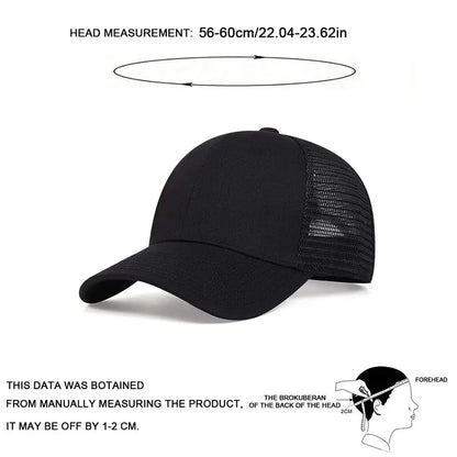 Unisex 8 Lines On The Brim Of The Hat Baseball Net Caps