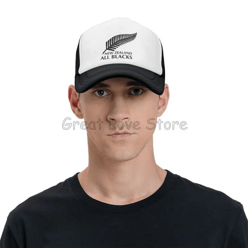 New Zealand All Blacks Baseball Caps Hip Hop Mesh Hat Outdoor Summer Travel Sun Hats Adjustable Snapback Cap