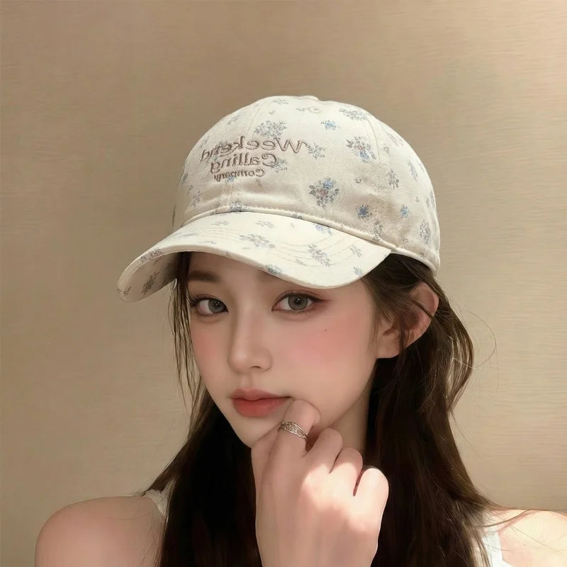 Floral Soft Top Hat Small Korean
